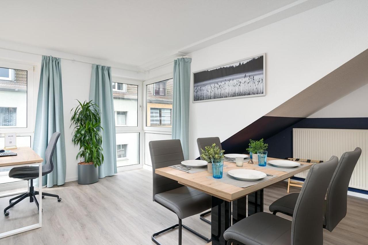 Federnest - Luxus-Studio - Kingsize Boxspringbett - Home-Office Mit Monitor Und Drucker - 11 Min Hbf Duisburg Bagian luar foto