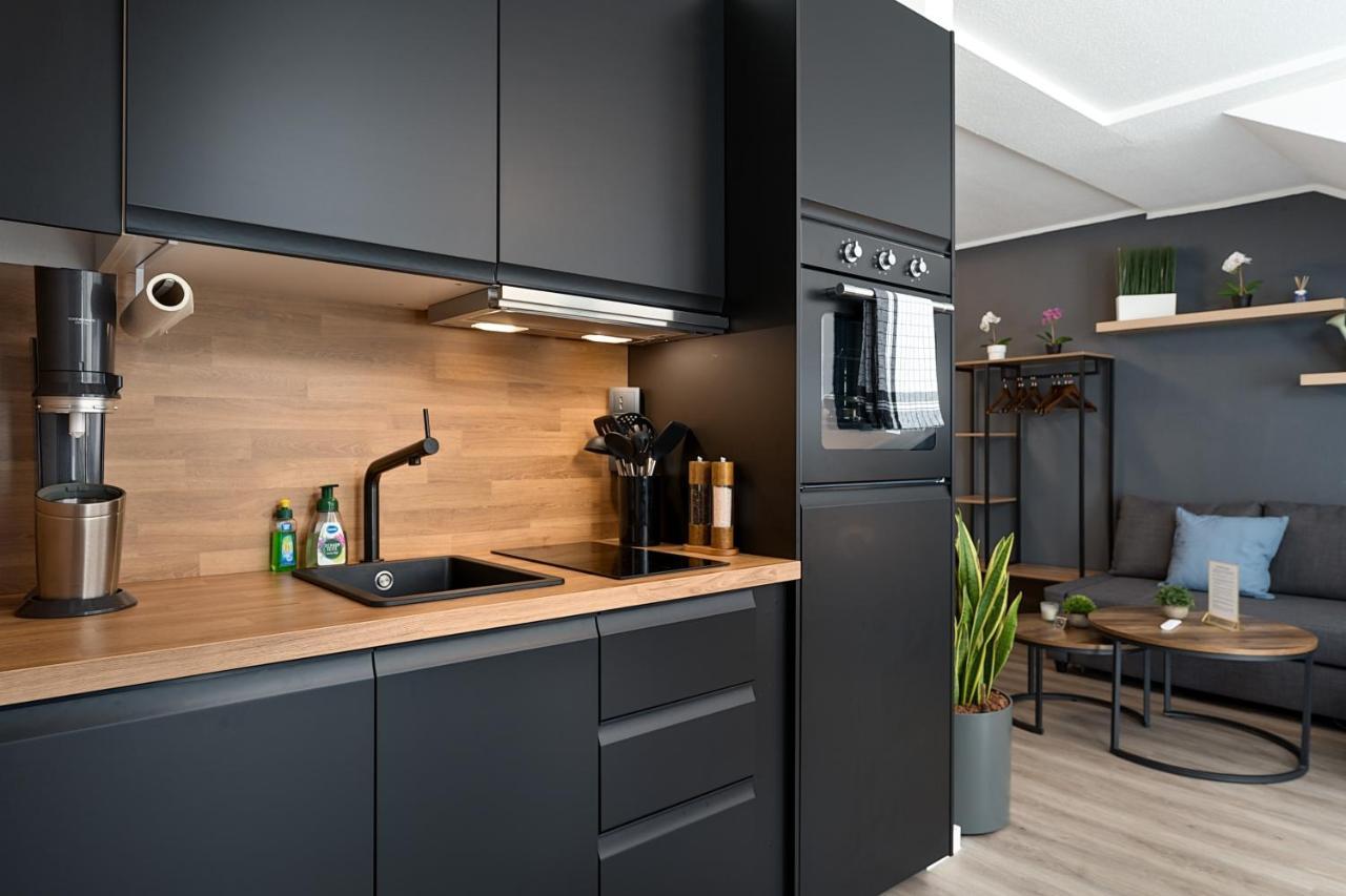 Federnest - Luxus-Studio - Kingsize Boxspringbett - Home-Office Mit Monitor Und Drucker - 11 Min Hbf Duisburg Bagian luar foto